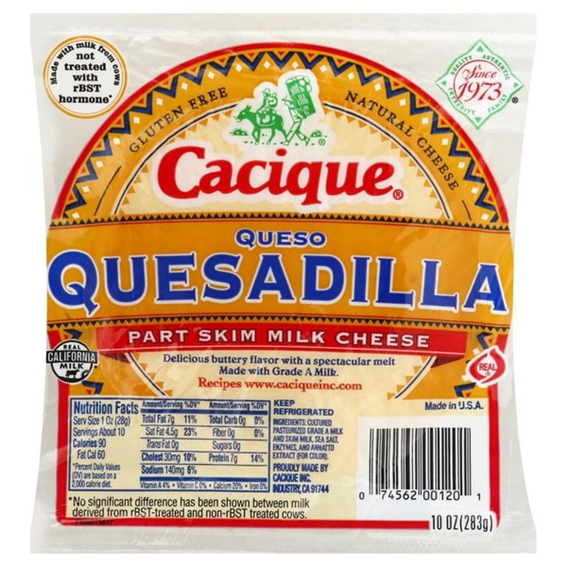 Cacique Queso Quesadilla Part Skim Milk Cheese 10 Oz Instacart 3878