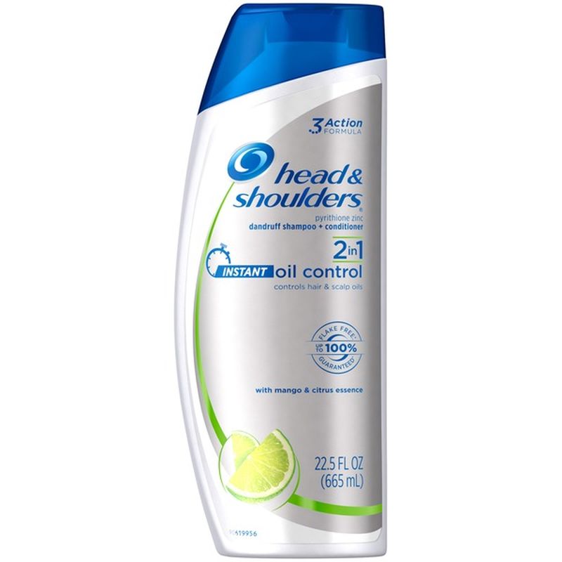 Head & Shoulders Instant Oil Control 2-in-1 Anti-Dandruff Shampoo ...