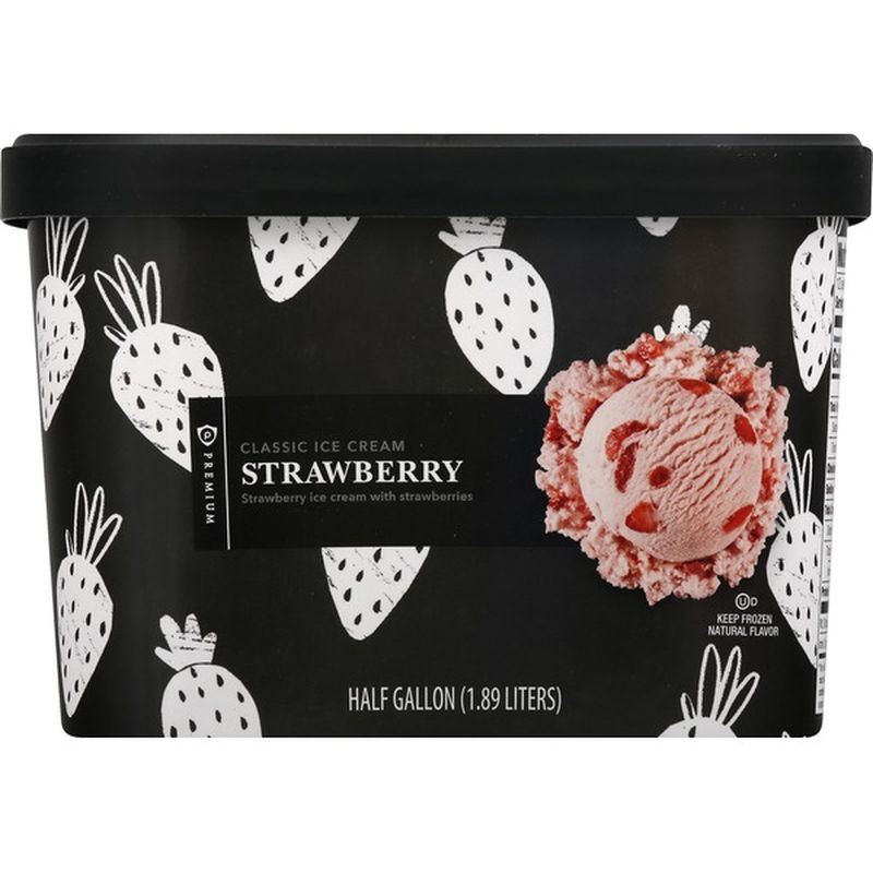 Publix Premium Ice Cream, Classic, Strawberry (0.5 gal) from Publix