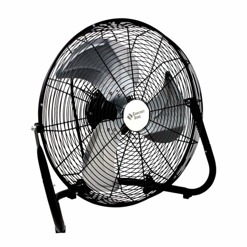Comfort Zone 18" Black High Velocity Cradle Fan