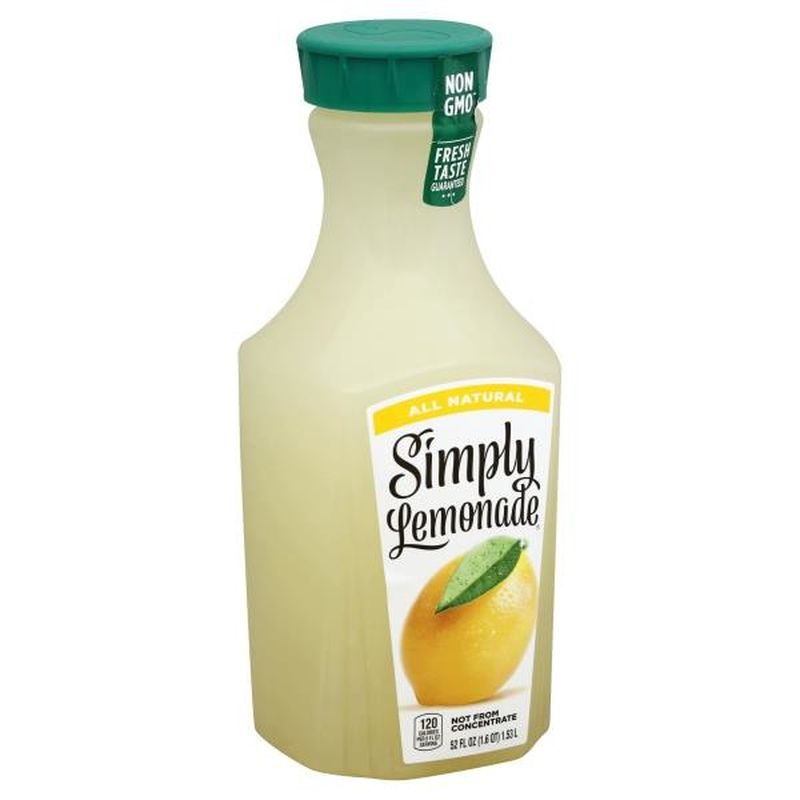 Simply Lemonade, All Natural Non-Gmo (52 oz) from Publix - Instacart