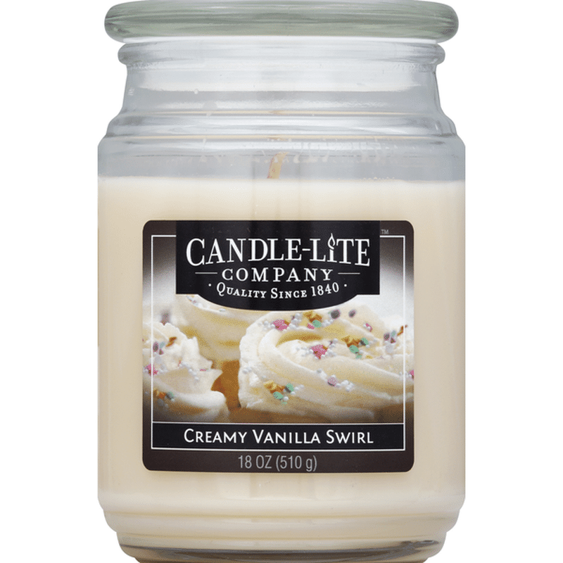 CandleLite Candle, Creamy Vanilla Swirl (18 oz) Instacart