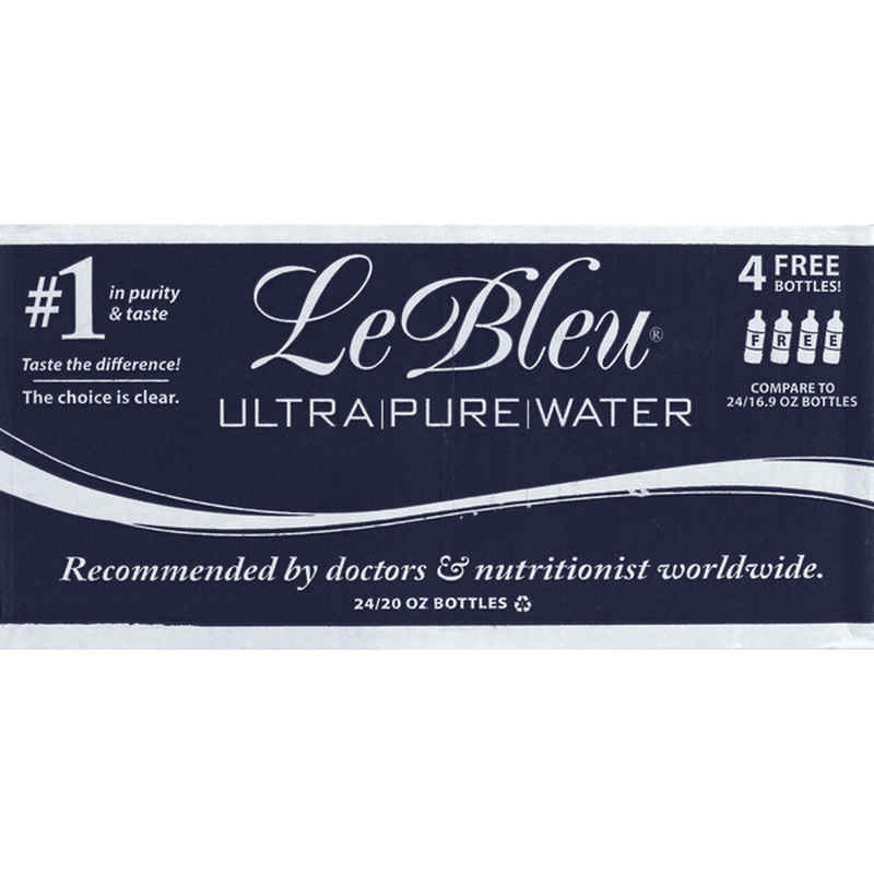 Le Bleu Water, Ultra Pure (24 each) - Instacart