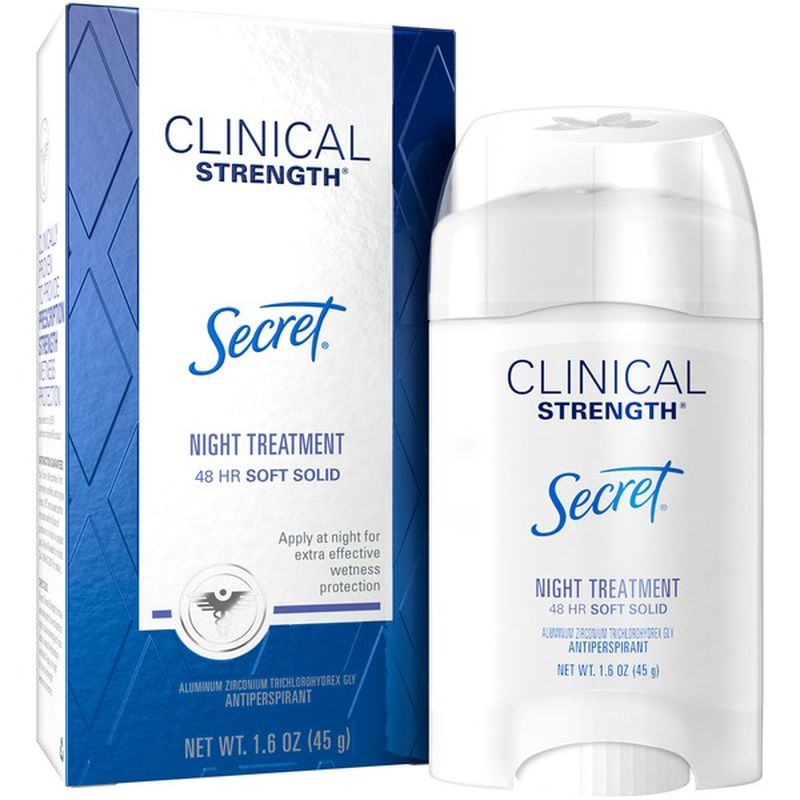 Secret Soft Solid Antiperspirant and Deodorant Night Treatment (1.6 oz