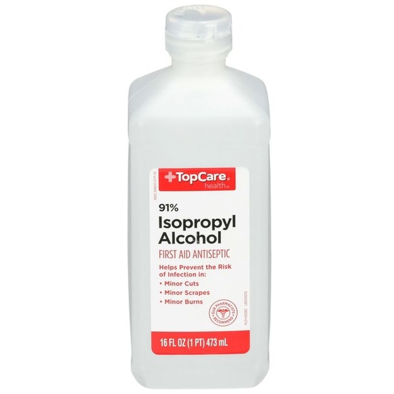 Top Care 91 Isopropyl Alcohol First Aid Antiseptic (16 fl oz) Instacart