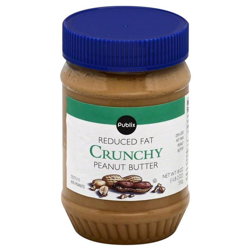 Publix Reduced Fat Crunchy Peanut Butter (18 oz) from Publix - Instacart