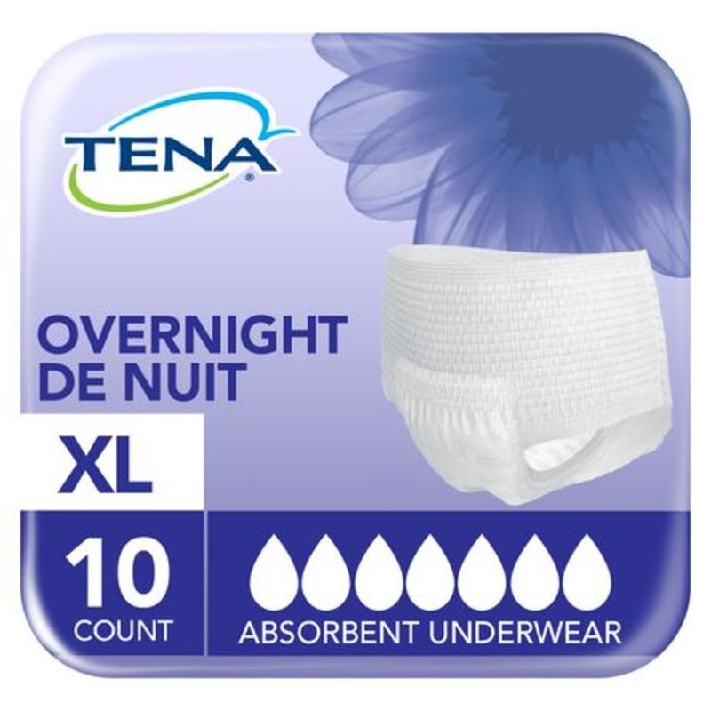 Tena Underwear, Overnight, XL (10 each) - Instacart