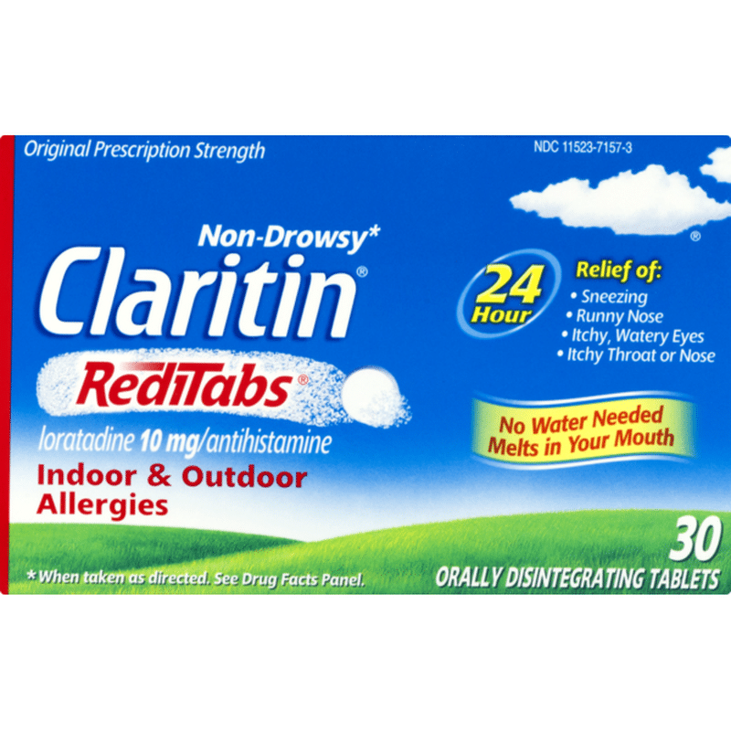 Claritin 24 Hour Non-Drowsy Allergy RediTabs (30 Ct) - Instacart