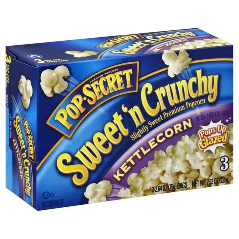 Pop Secret Popcorn, Premium, Kettlecorn, Sweet 'n Crunchy (3 each