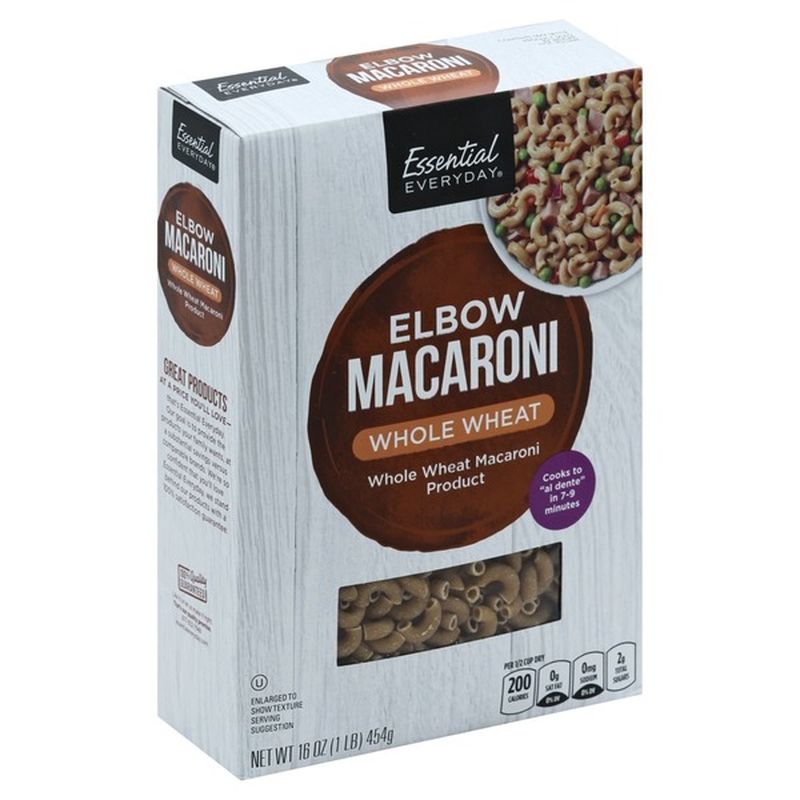 Essential Everyday Elbow Macaroni, Whole Wheat (16 oz) Instacart