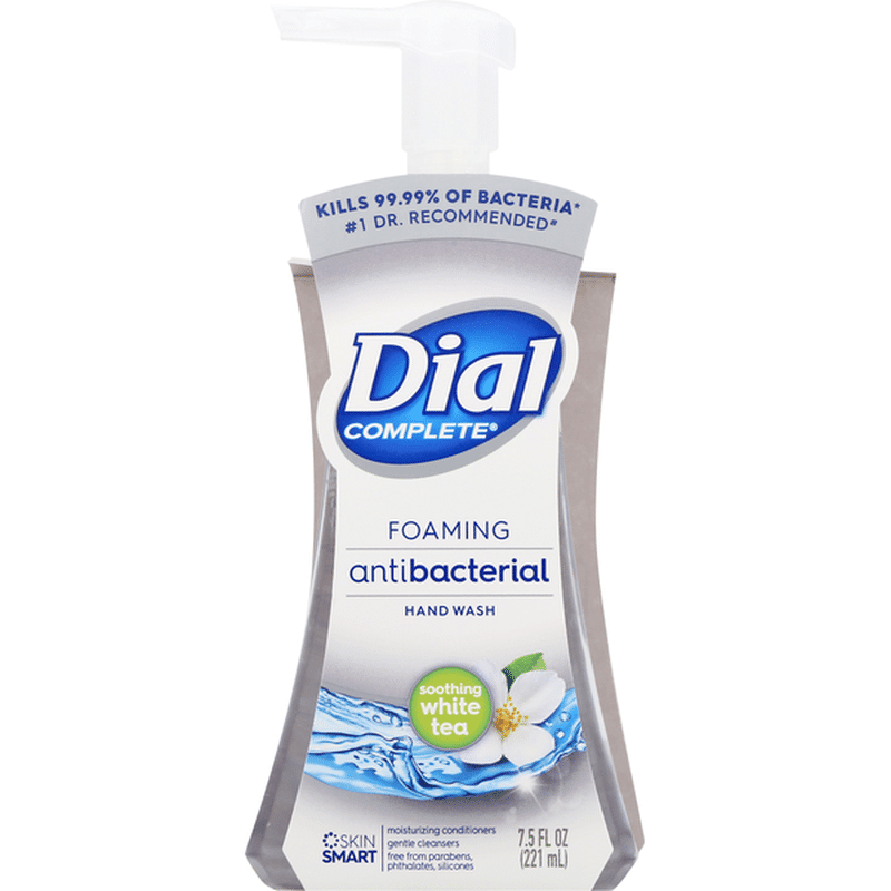 Dial Complete Antibacterial Foaming Hand Wash, Soothing White Tea (7.5 ...