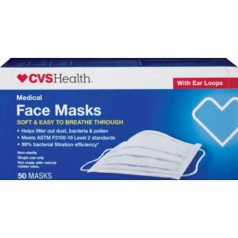 CVS Health Surgical Face Masks (50 ct) Instacart