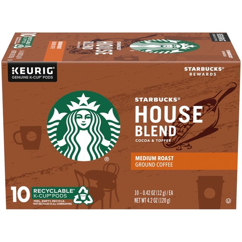 Starbucks Medium KCup Coffee Pods — House Blend for Keurig Brewers (0.