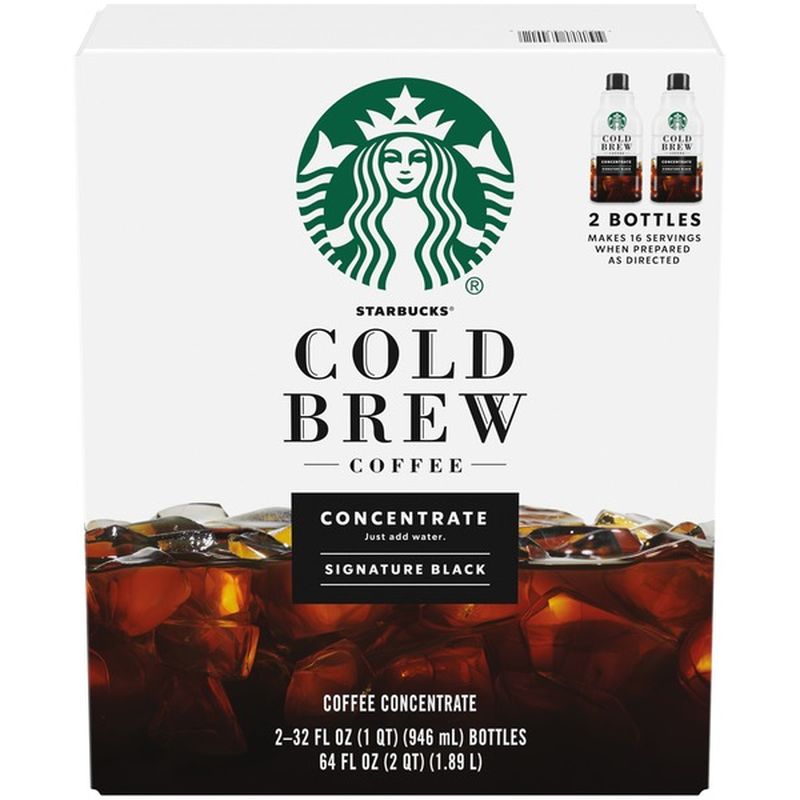 Starbucks COLD BREW Signature Black Coffee Concentrate (64 fl oz