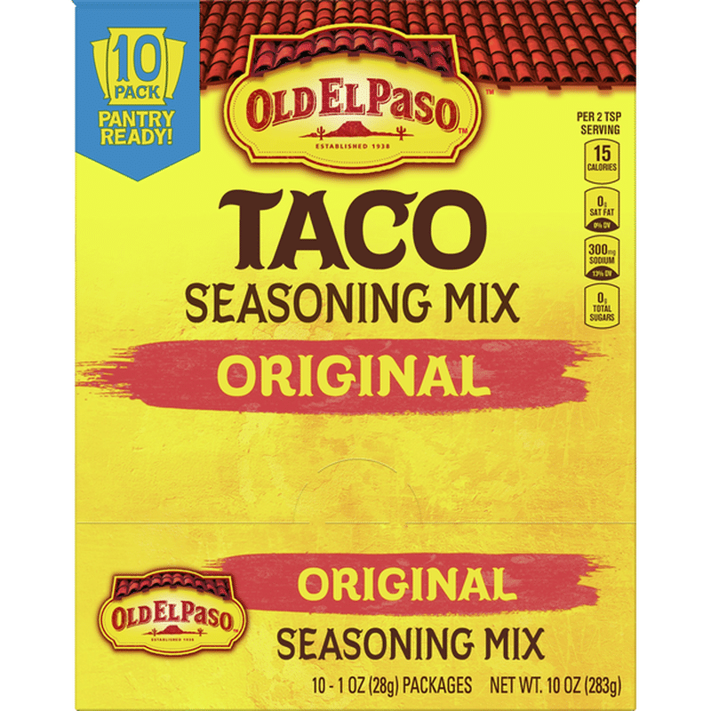 Old El Paso Seasoning Mix, Taco, Original, 10 Pack (10 each) Instacart