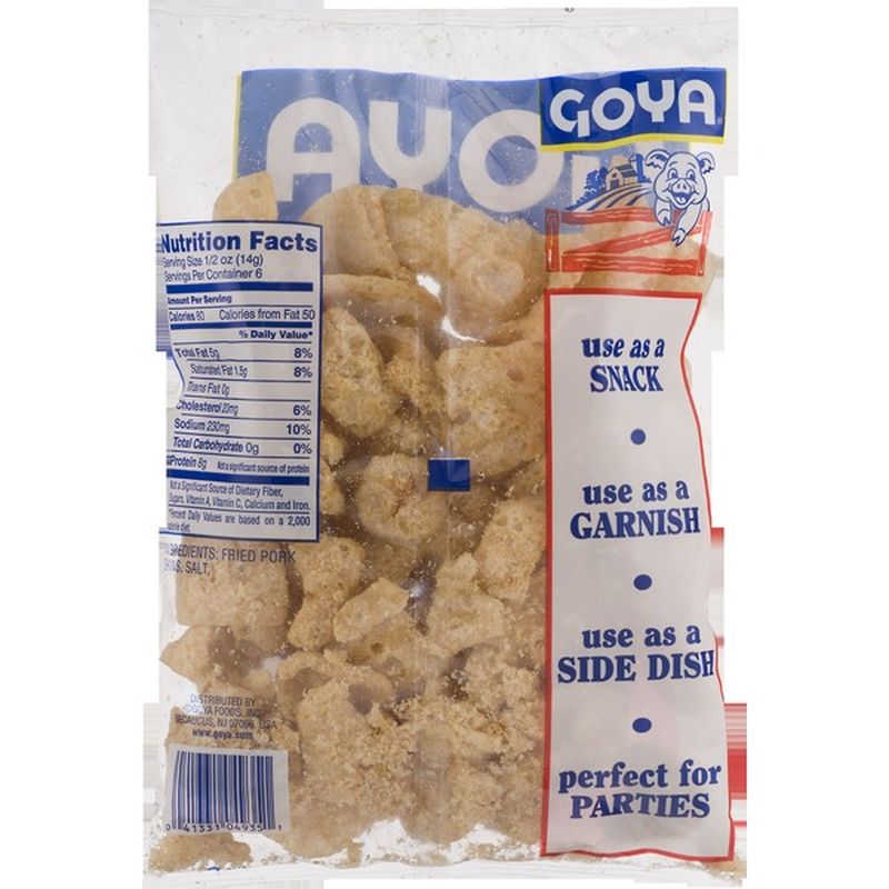 Goya Chicharrones Fried Pork Rinds Original 3 Oz Instacart