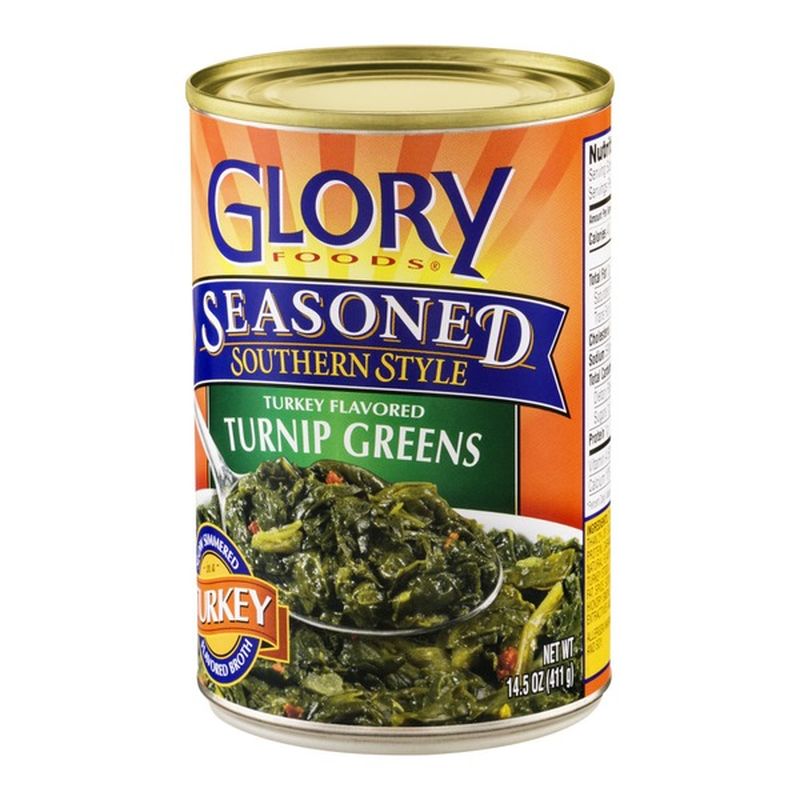 Glory Foods Seasoned Southern Style Turkey Flavored Turnip Greens (14.5