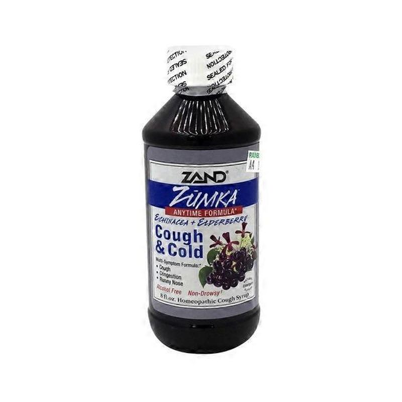 Zand Zumka Cough & Cold with Elderberry Cough Syrup, Anytime Formula (8