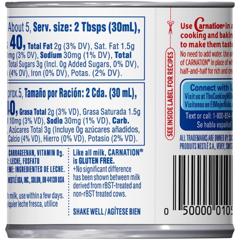 Carnation Vitamin D Added Evaporated Milk
