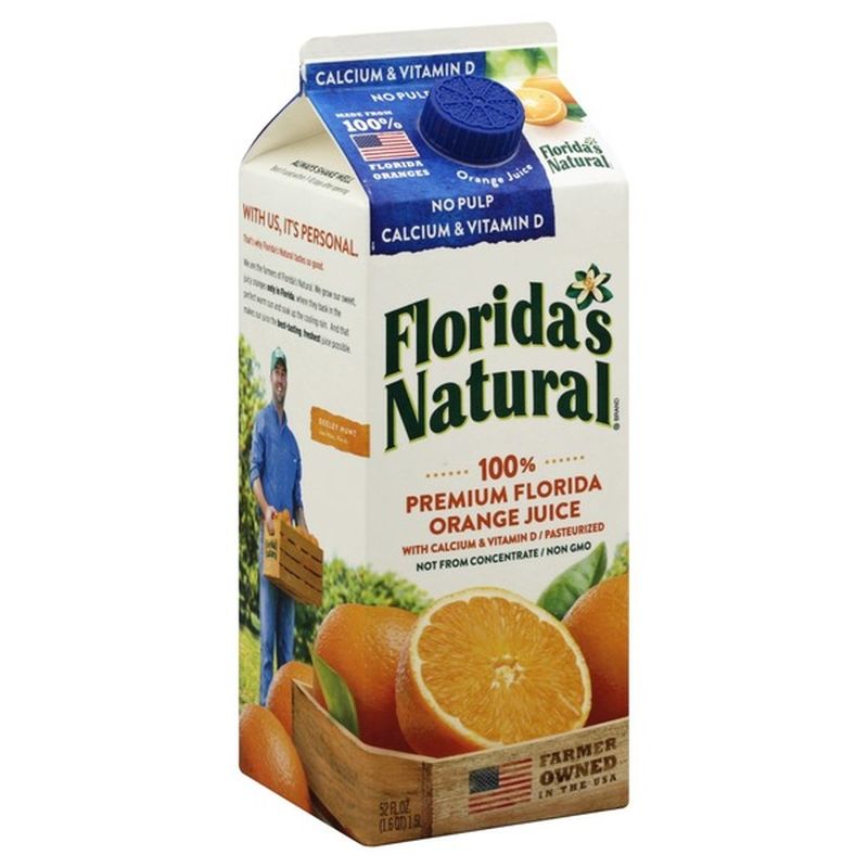 Florida's Natural 100% Premium Florida Orange Juice Calcium & Vitamin D ...