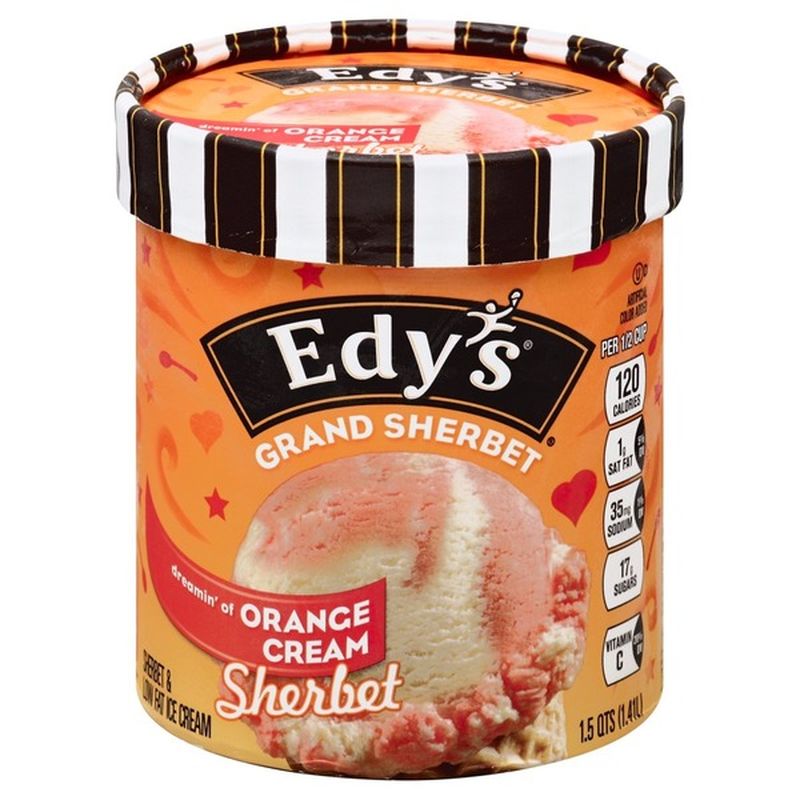 Edy's/dreyer's Orange Cream Sherbert (48 oz) from Smart ...