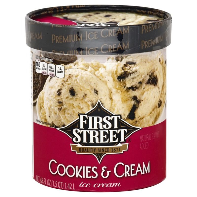 First Street Cookies & Cream Premium Ice Cream (48 oz) from Smart