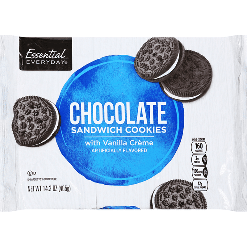 Essential Everyday Sandwich Cookies, Chocolate (14.3 oz) Instacart
