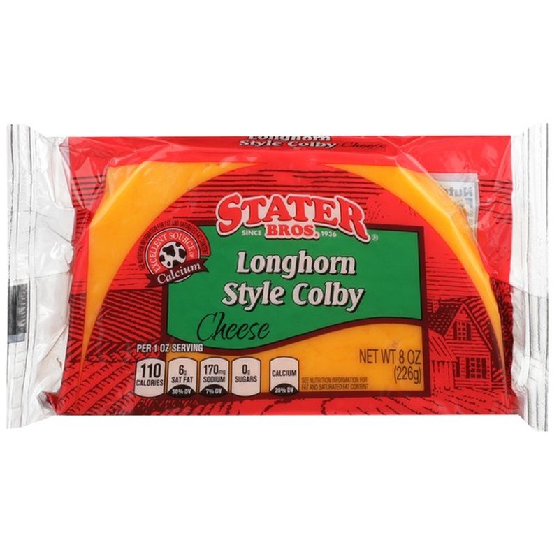Stater Bros Longhorn Style Colby Cheese (8 oz) Instacart