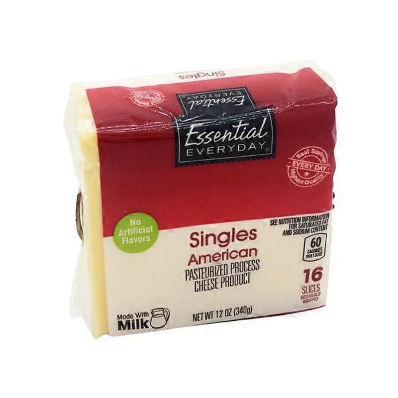 Essential Everyday American Singles Pasteurized Process Cheese Product