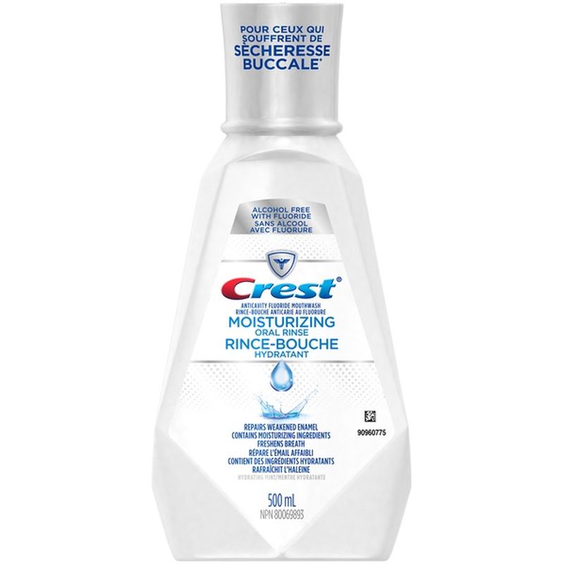 Crest Moisturizing Mouthwash (500 ml) Instacart