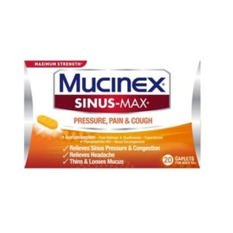 Mucinex® Sinus-Max Max Strength Day &amp; Night Caplets (20 ct) from CVS ...