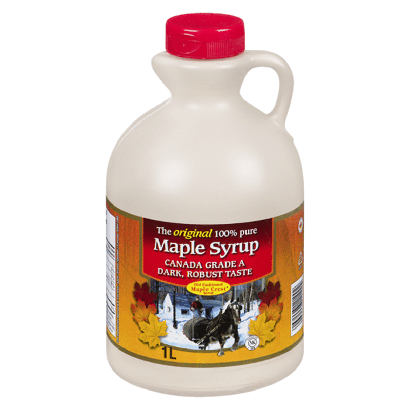Maple Crest Old Fashioned Pure Maple Syrup (1000 ml) Instacart