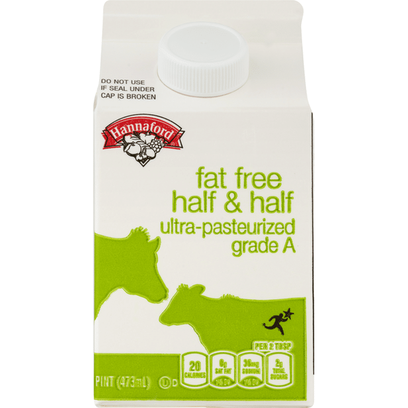 Hannaford Fat Free Half & Half (1 each) Instacart