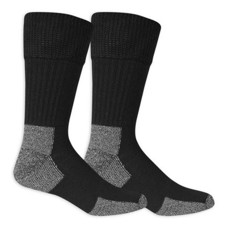 Dr. Scholl's Diabetic Men's Black Wide Leg Crew Socks (2 ct) - Instacart