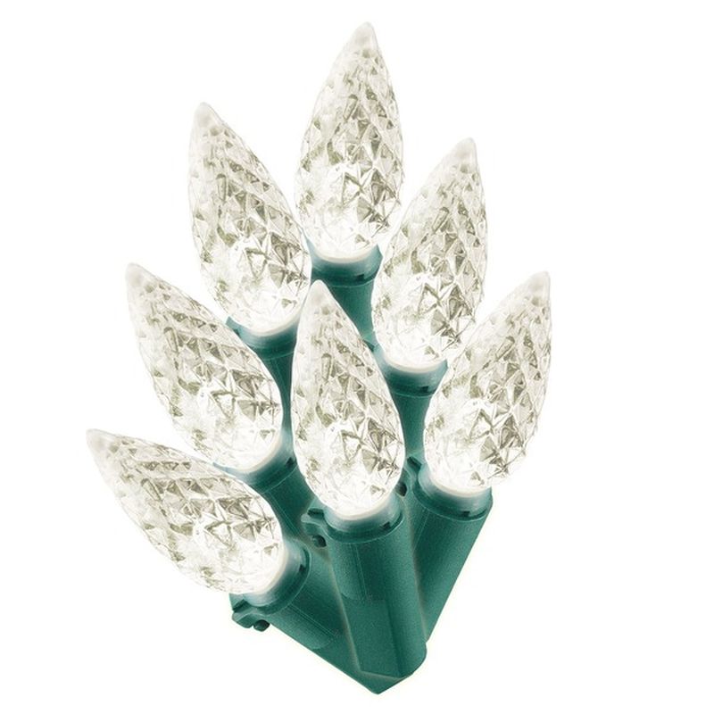 Philips Warm White LED C6 Faceted String Lights
