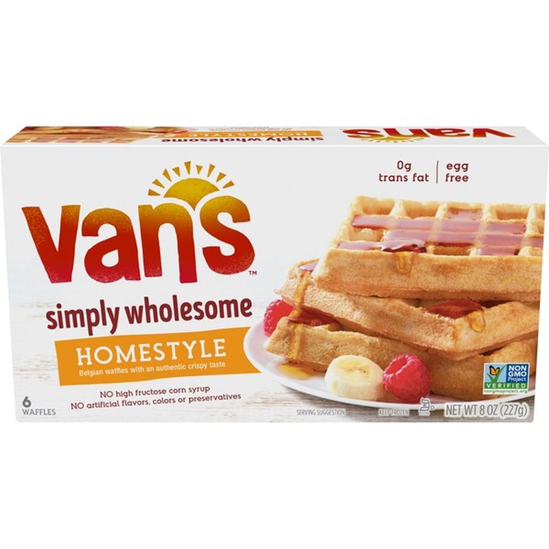 Van's Belgian Authentic Crispy Waffles (6 ct) Instacart