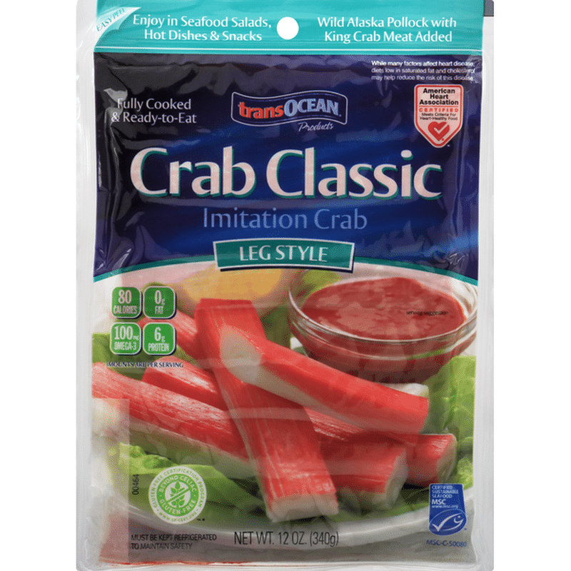TransOcean Imitation Crab, Leg Style (12 oz) Instacart