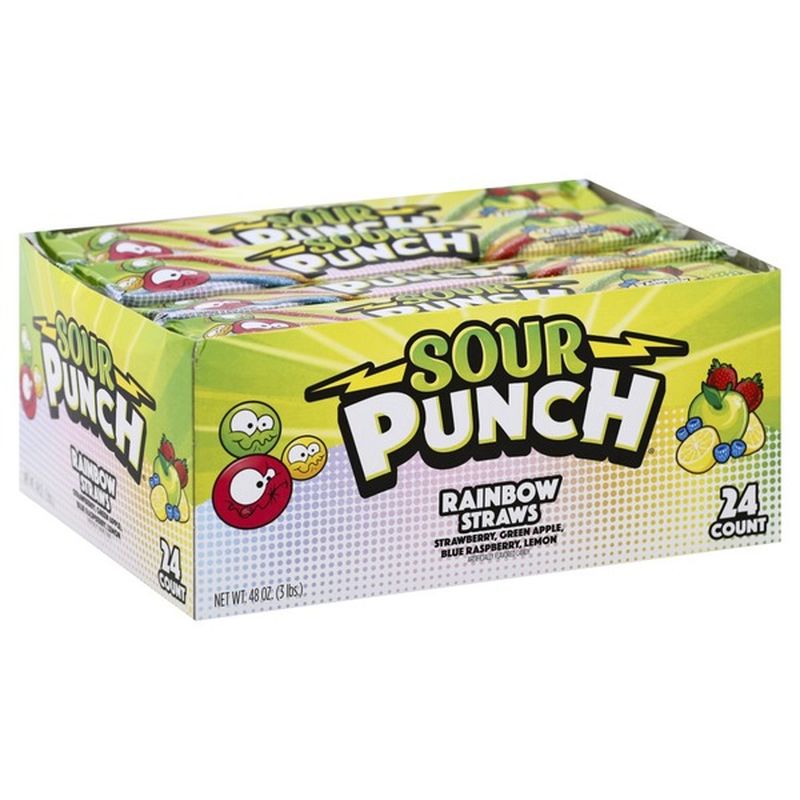 Sour Punch Straws, Sour Rainbow (2 oz) Instacart