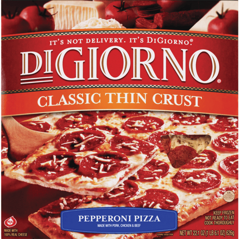 DiGiorno Pepperoni Frozen Pizza with Original Thin Crust ...
