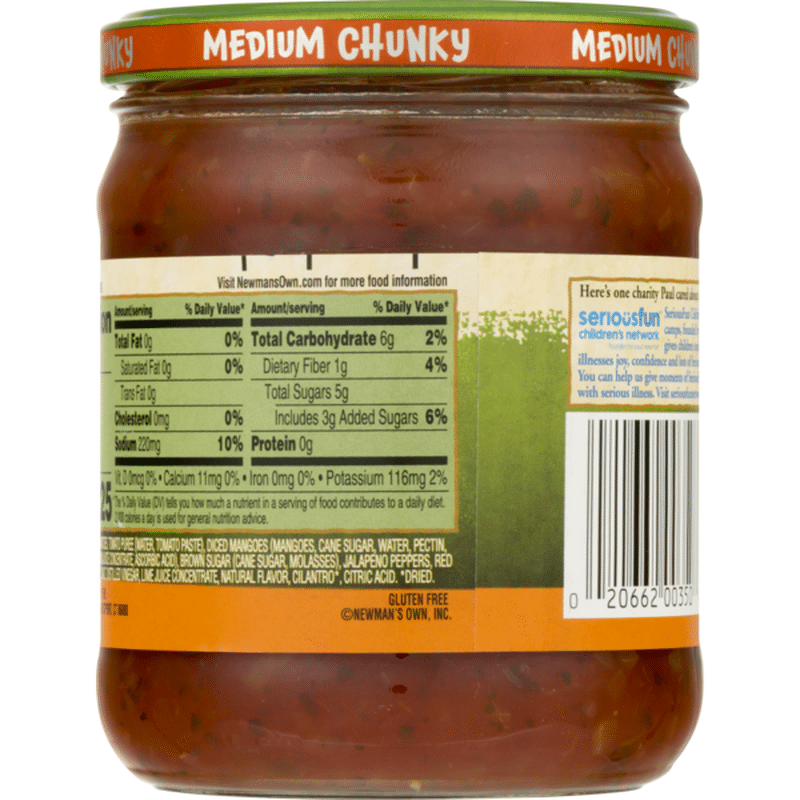 Newman's Own Mango Salsa Medium Chunky (16 oz) - Instacart