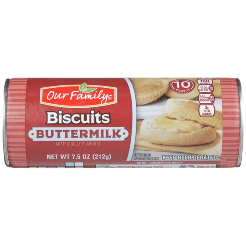 Our Family Buttermilk Flavored Biscuits (7.5 oz) Instacart