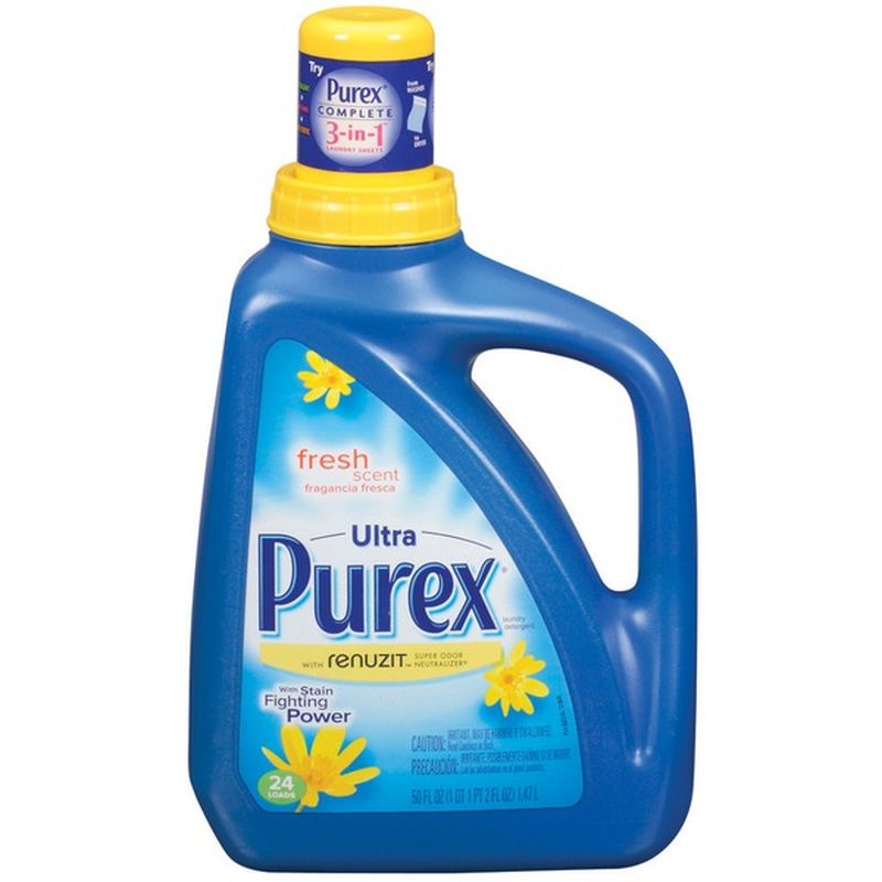 Purex Liquid Detergents Ultra Concentrate W/Renuzit Fresh Scent Liquid