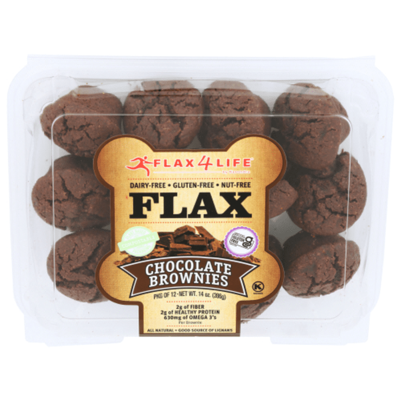 Flax4Life Muffins, Gluten Free, Flax, Chocolate Brownie, Mini (14 Oz ...