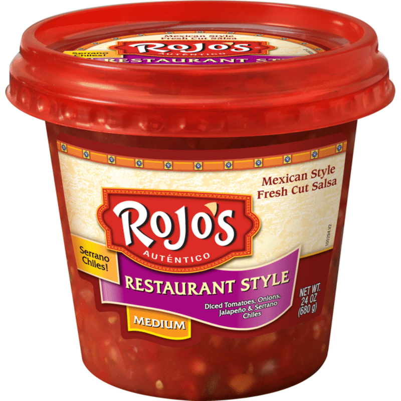 Rojo's Salsa, Medium, Restaurant Style (24 oz) Instacart