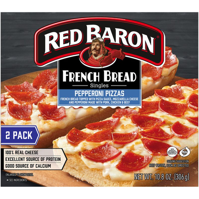 Red Baron French Bread Singles Pepperoni Pizzas (10.8 oz) Delivery or ...