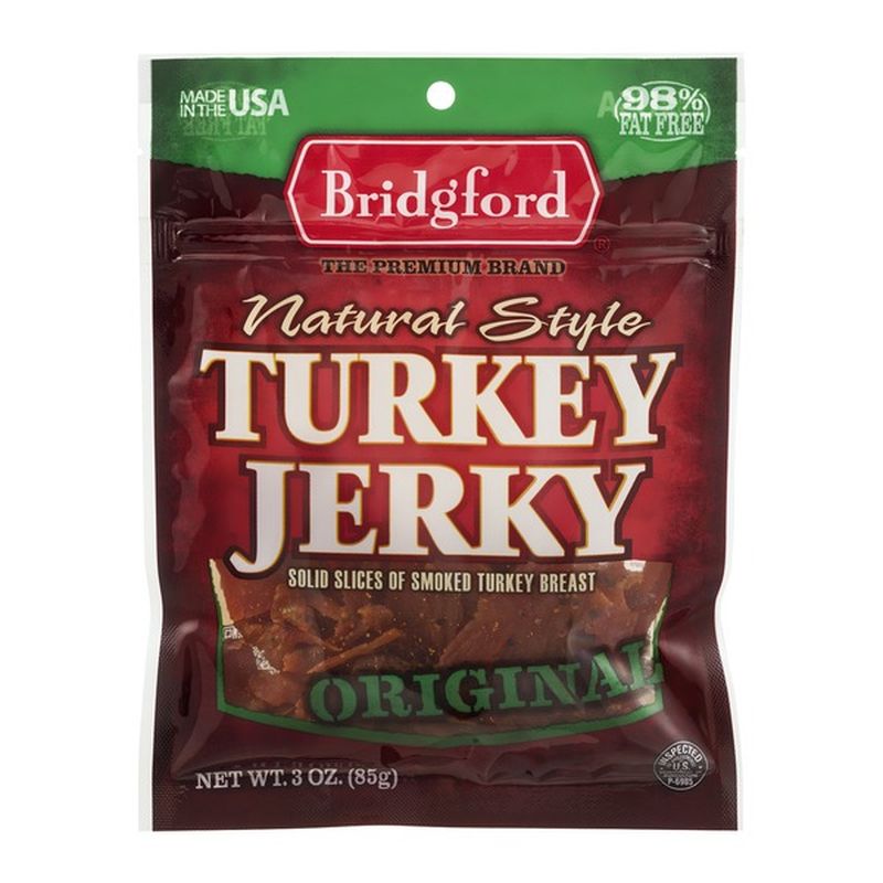 Bridgford Natural Style Turkey Jerky Original (3 oz) Instacart