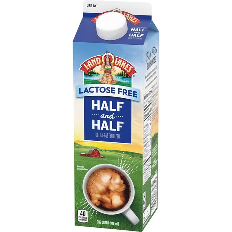 Land O' Lakes LactoseFree Half and Half (1 qt) Instacart