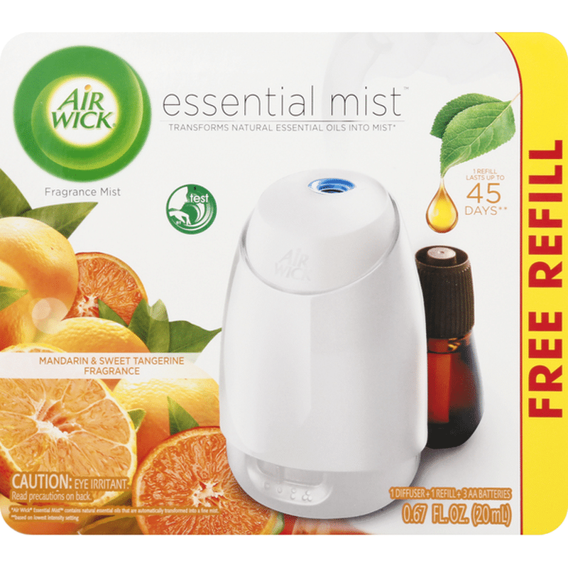 Air Wick Fragrance Mist Diffuser, Mandarin & Sweet Tangerine Fragrance
