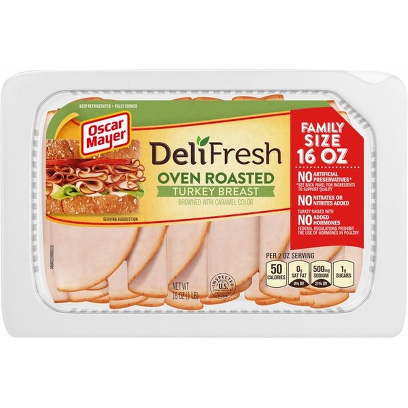 Oscar Mayer Deli Fresh Shaved Oven Roasted Turkey Breast (1 lb) from ...