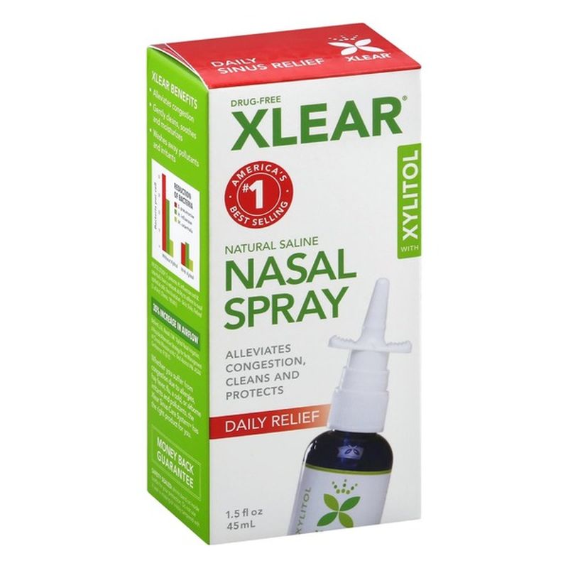 Xlear Nasal Spray, with Xylitol, Daily Relief (1.5 oz) from Fresh Thyme